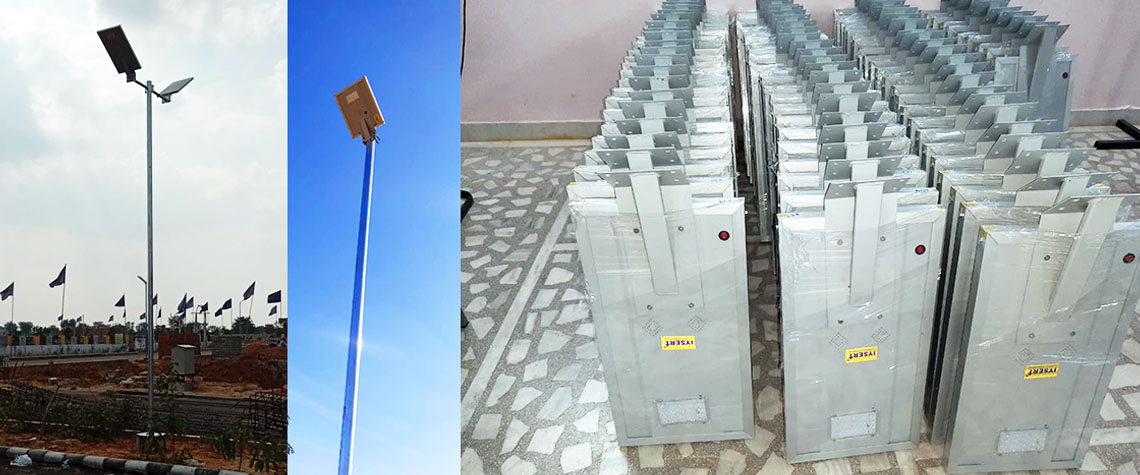 inbuilt solar street light