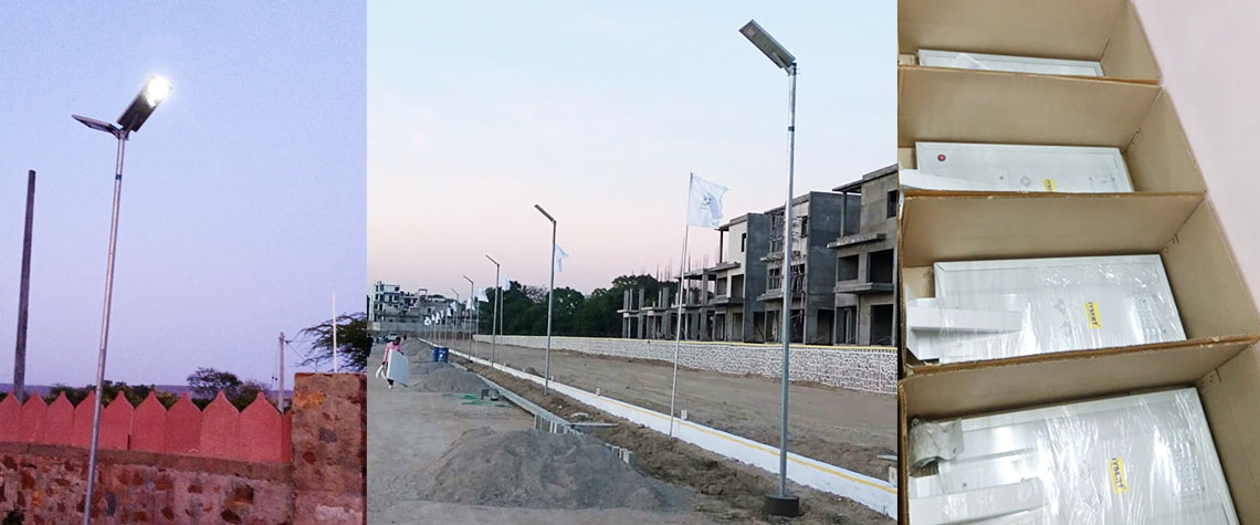 inbuilt solar street light